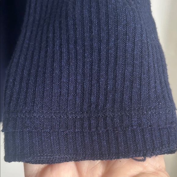 Free People Deep Blue oversized waffle top - Picture 10 of 16